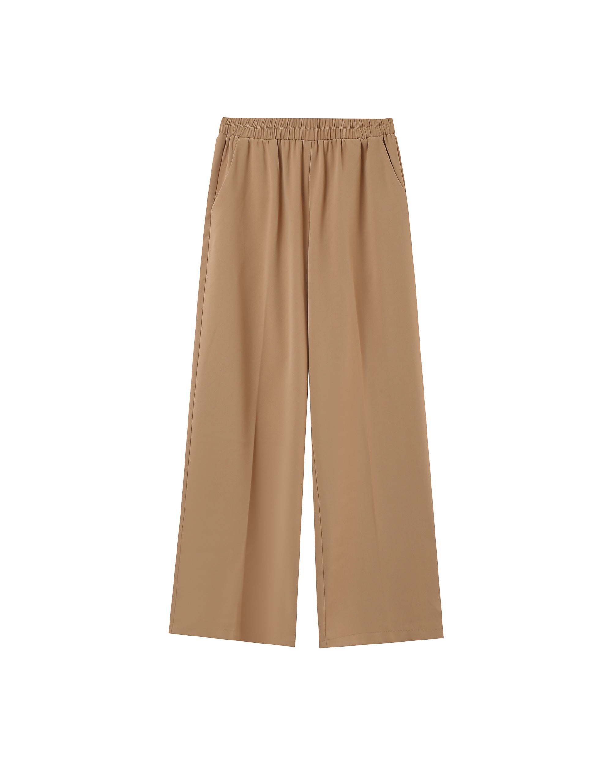 Elastic fluid trousers camel Picasso_13154