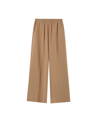 Pantalon fluide elastique camel Picasso