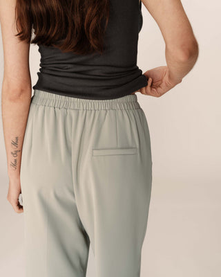 Pantalon fluide elastique vert Picasso