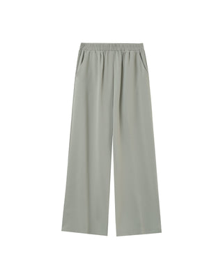 Pantalon fluide elastique vert Picasso