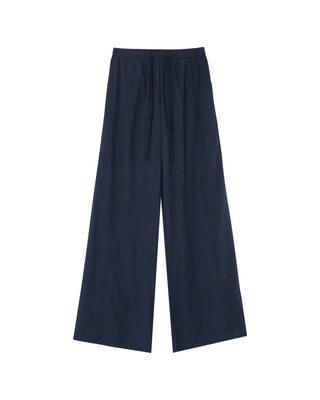 Pantalon brode large marine Piccoli