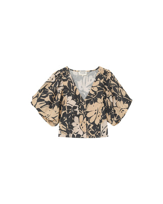 Floral print blouse beige Pineapple_13078