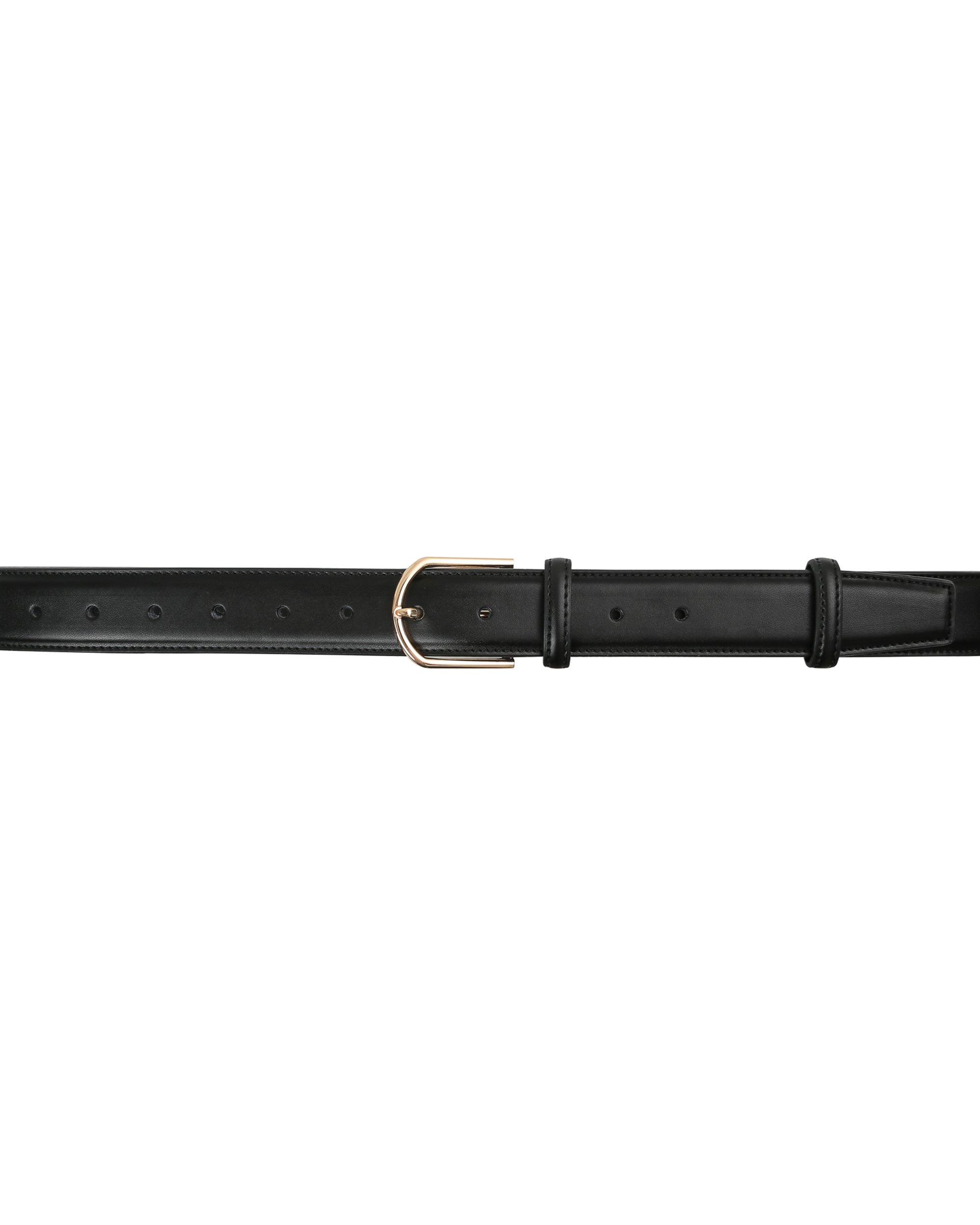 Leather belt black Pinson
