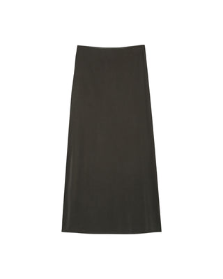 Jupe longue fluide kaki Please