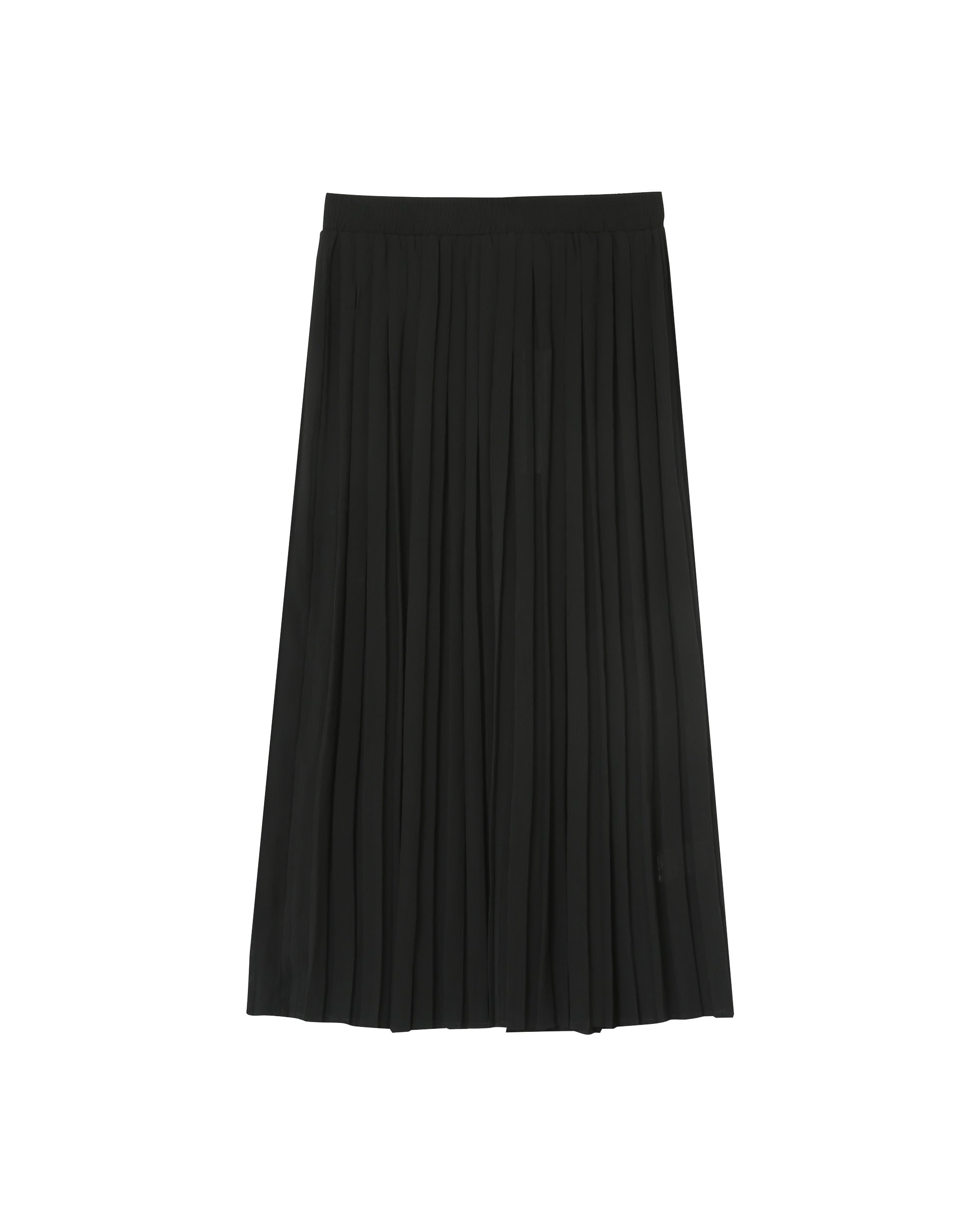 Jupe longue plissee noir Plisse