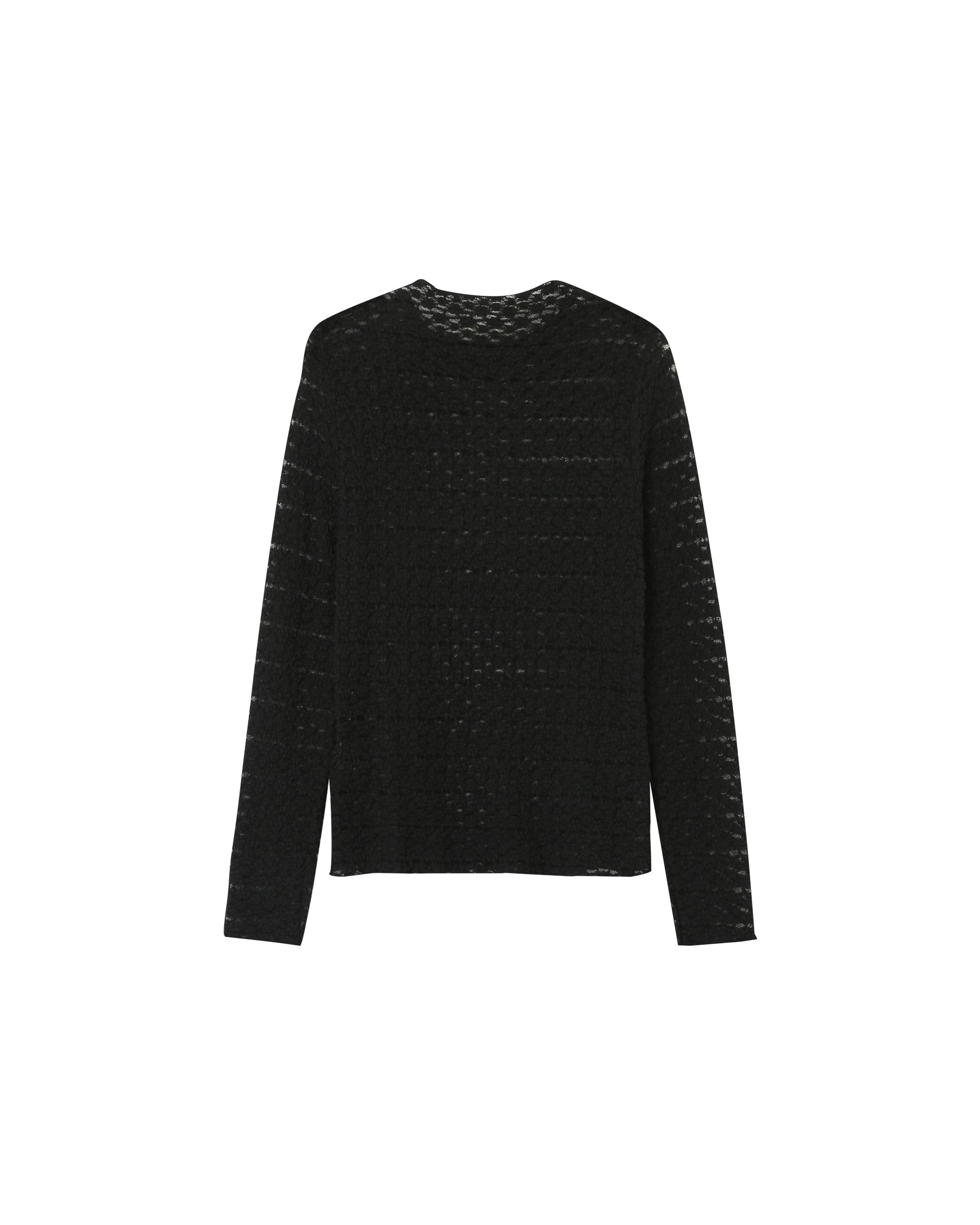 Transparent lace top black Prairie_13047