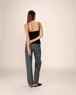Top avec lisere en dentelle noir Presto