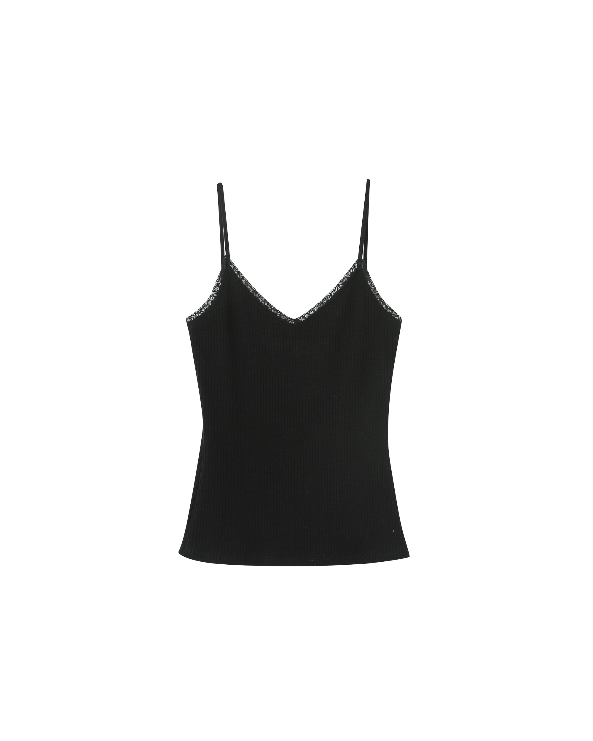 Top avec lisere en dentelle noir Presto