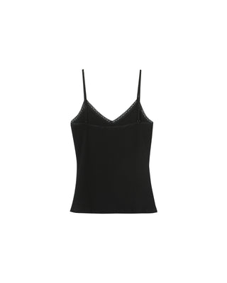 Top avec lisere en dentelle noir Presto