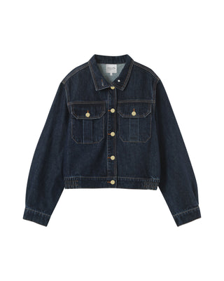 Veste denim oversize dark blue Primrose
