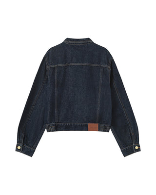 Veste denim oversize dark blue Primrose