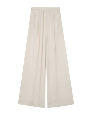 Pantalon large fluide ecru Rain