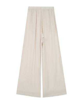 Pantalon large fluide ecru Rain
