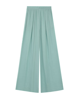 Pantalon large fluide vert Rain