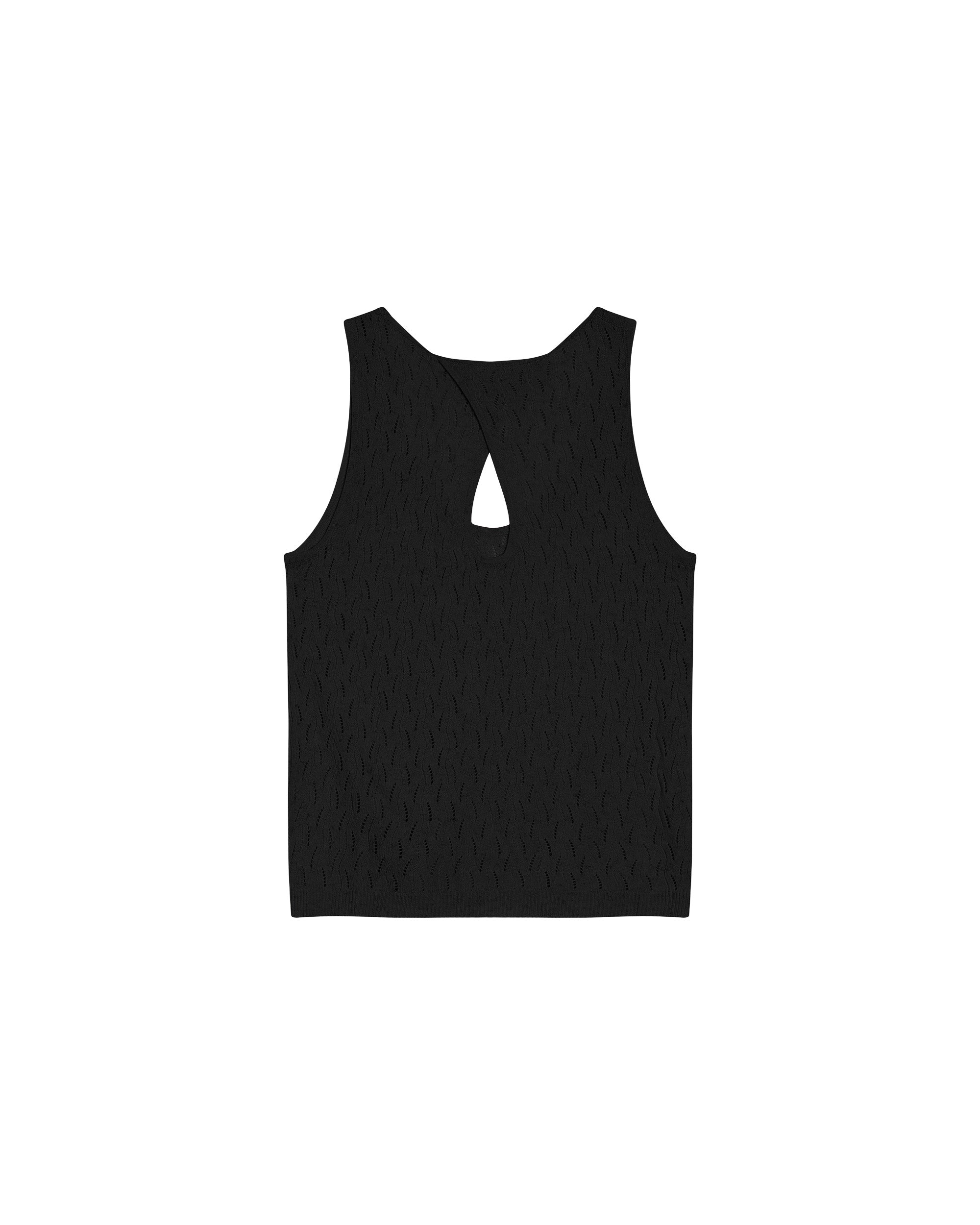 Top maille ajoure noir Rarely