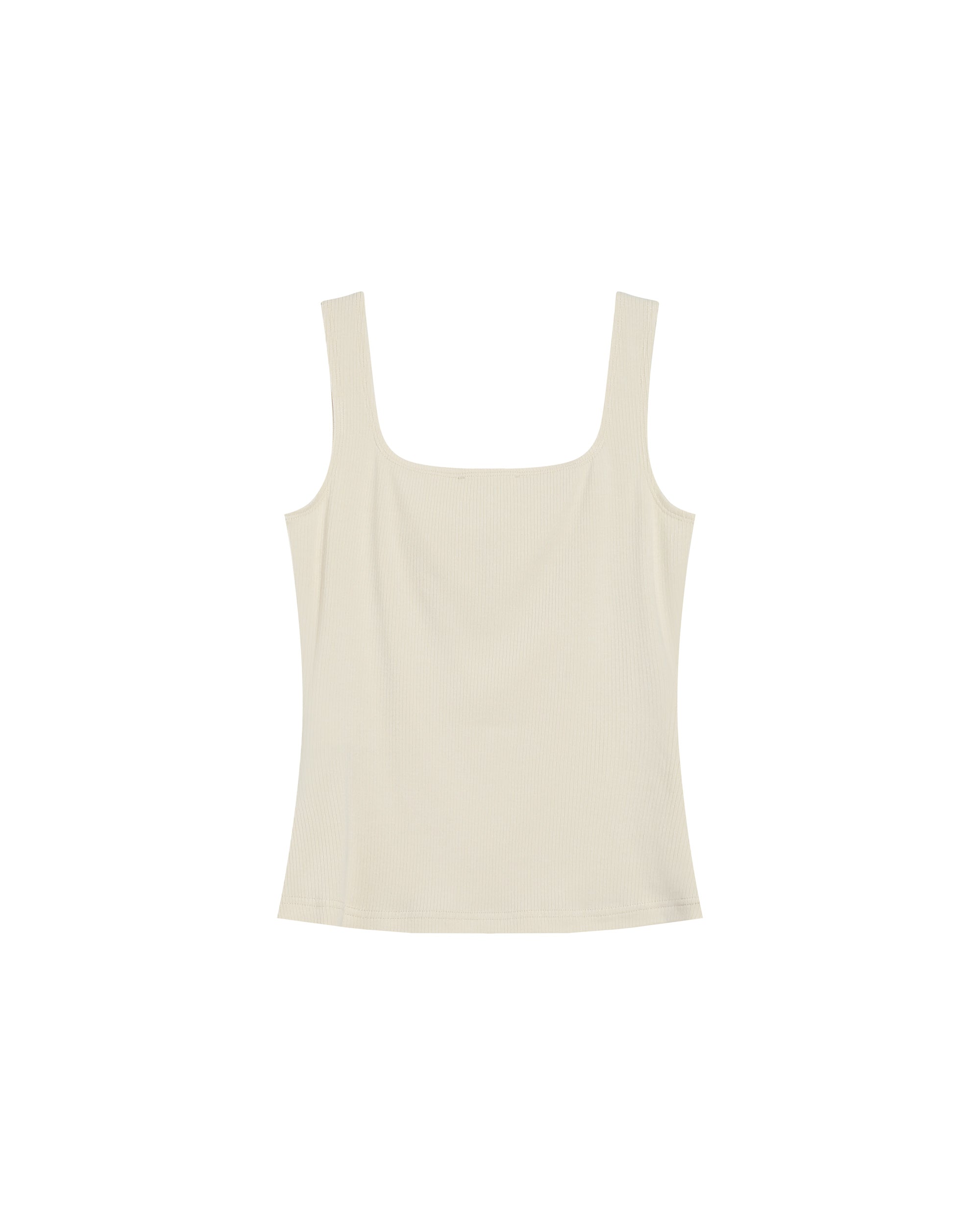 Debardeur a encolure carree ecru Rena