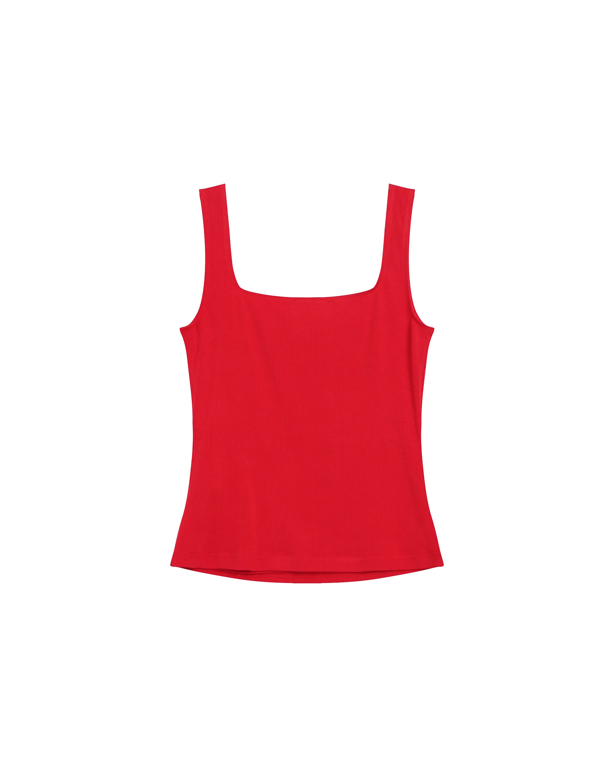 Debardeur a encolure carree rouge Rena