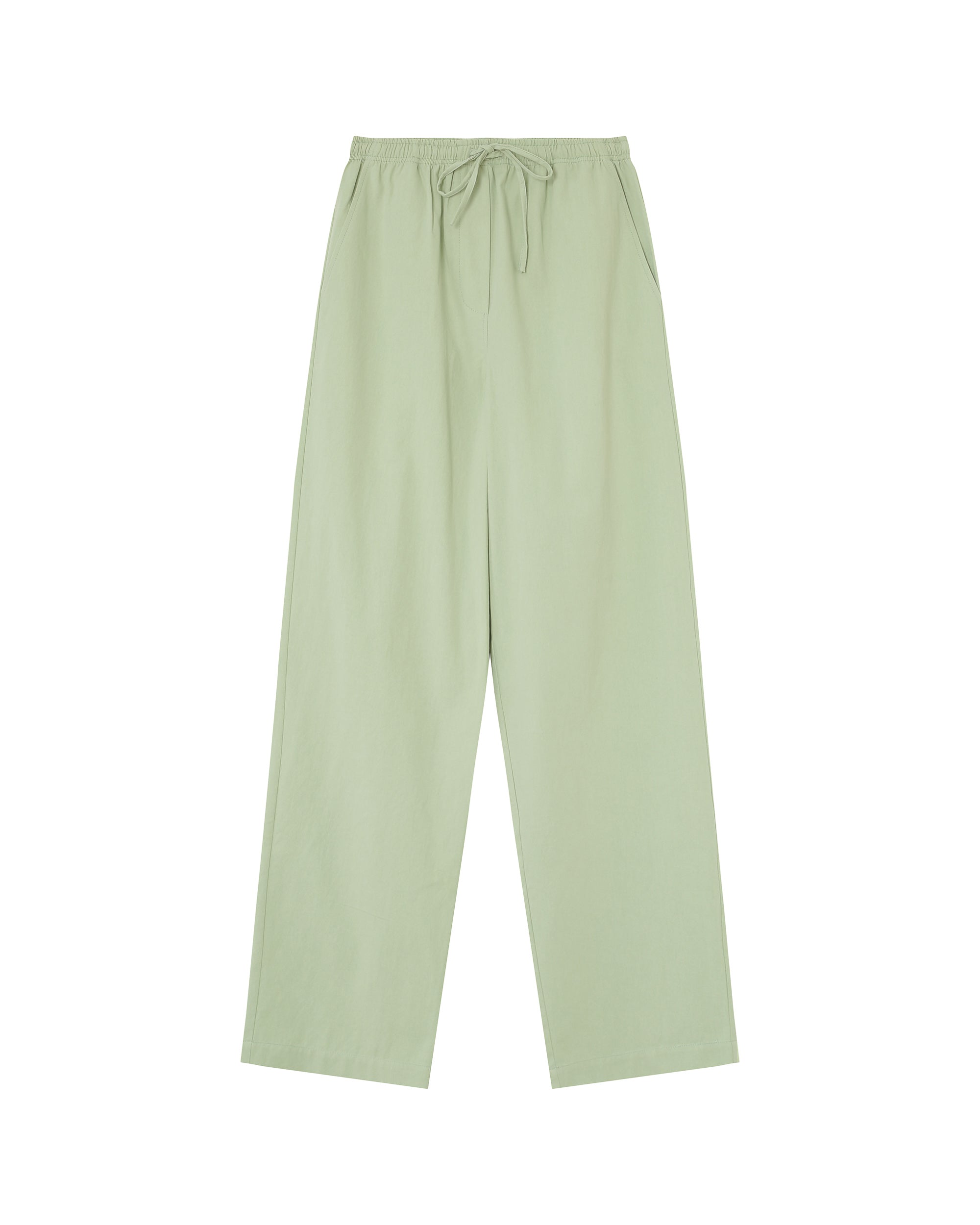 Straight cotton trousers menthe Rhode_13125