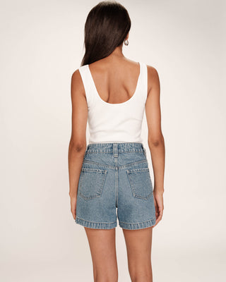 Short en jean medium blue Rice