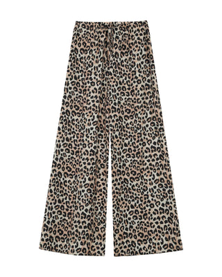 Pantalon imprimé leopard beige Rick