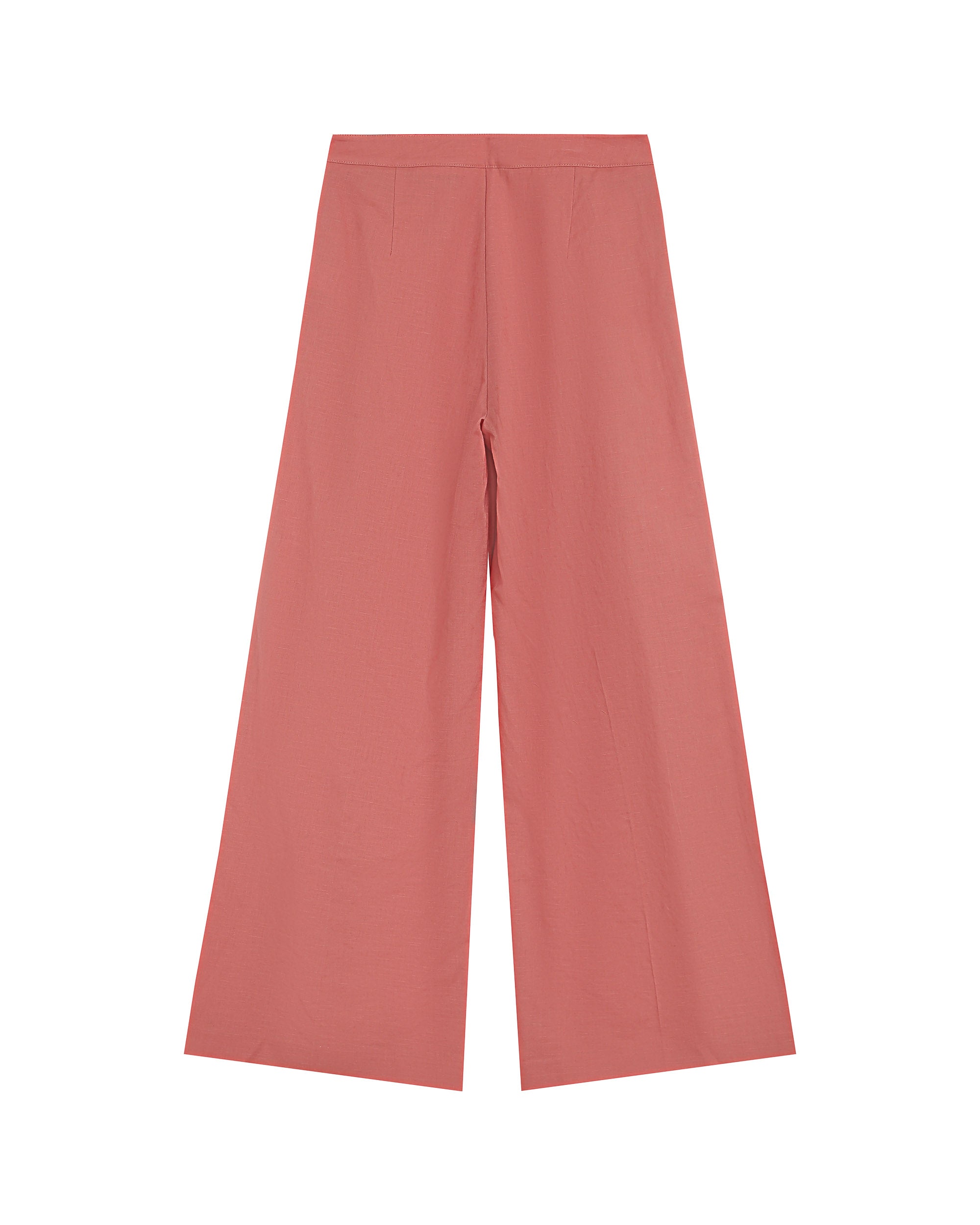 Pantalon droit en lin rose Robin