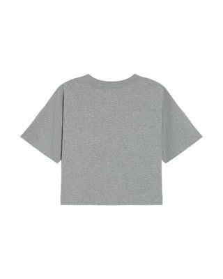 T-shirt court en coton gris Rodin