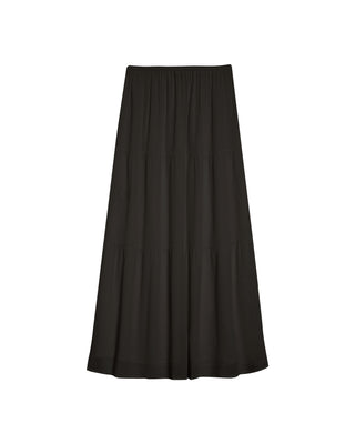 Jupe longue fluide anthracite Ronsard