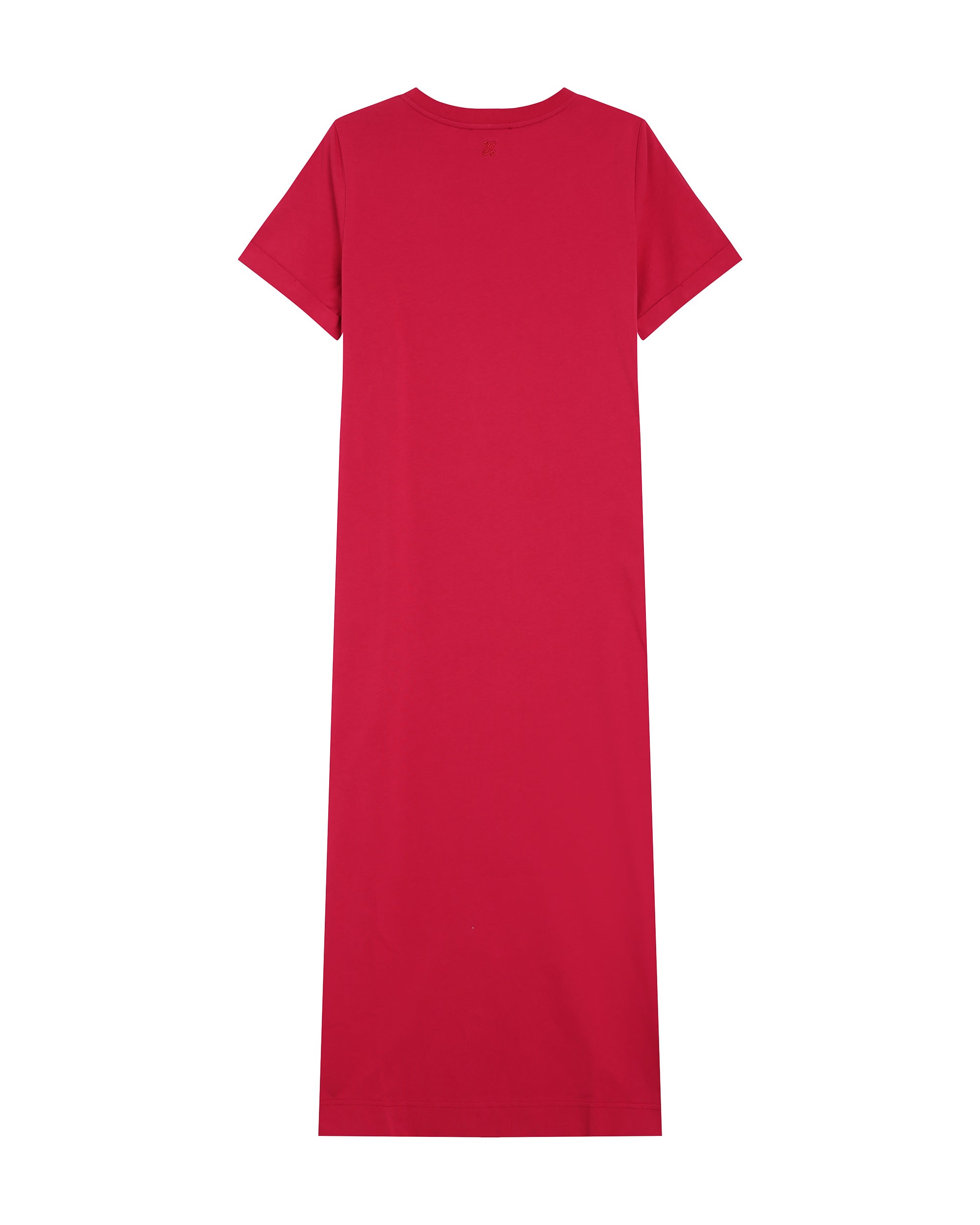 Robe t-shirt longue cerise Rosalie