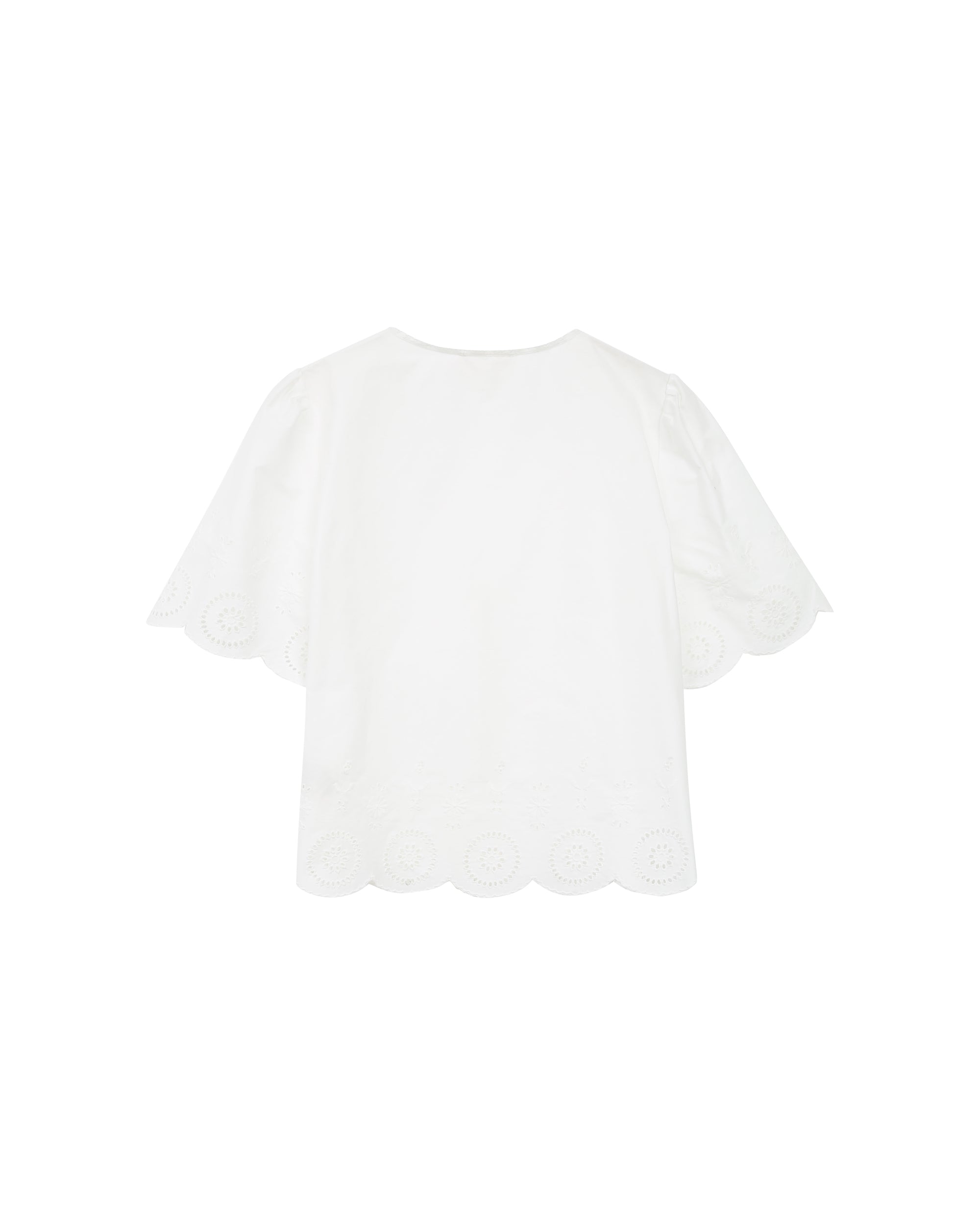 Eyelet embroidered blouse ecru Rosie