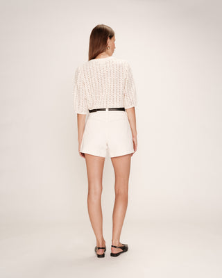 Eyelet embroidered blouse ecru Royale