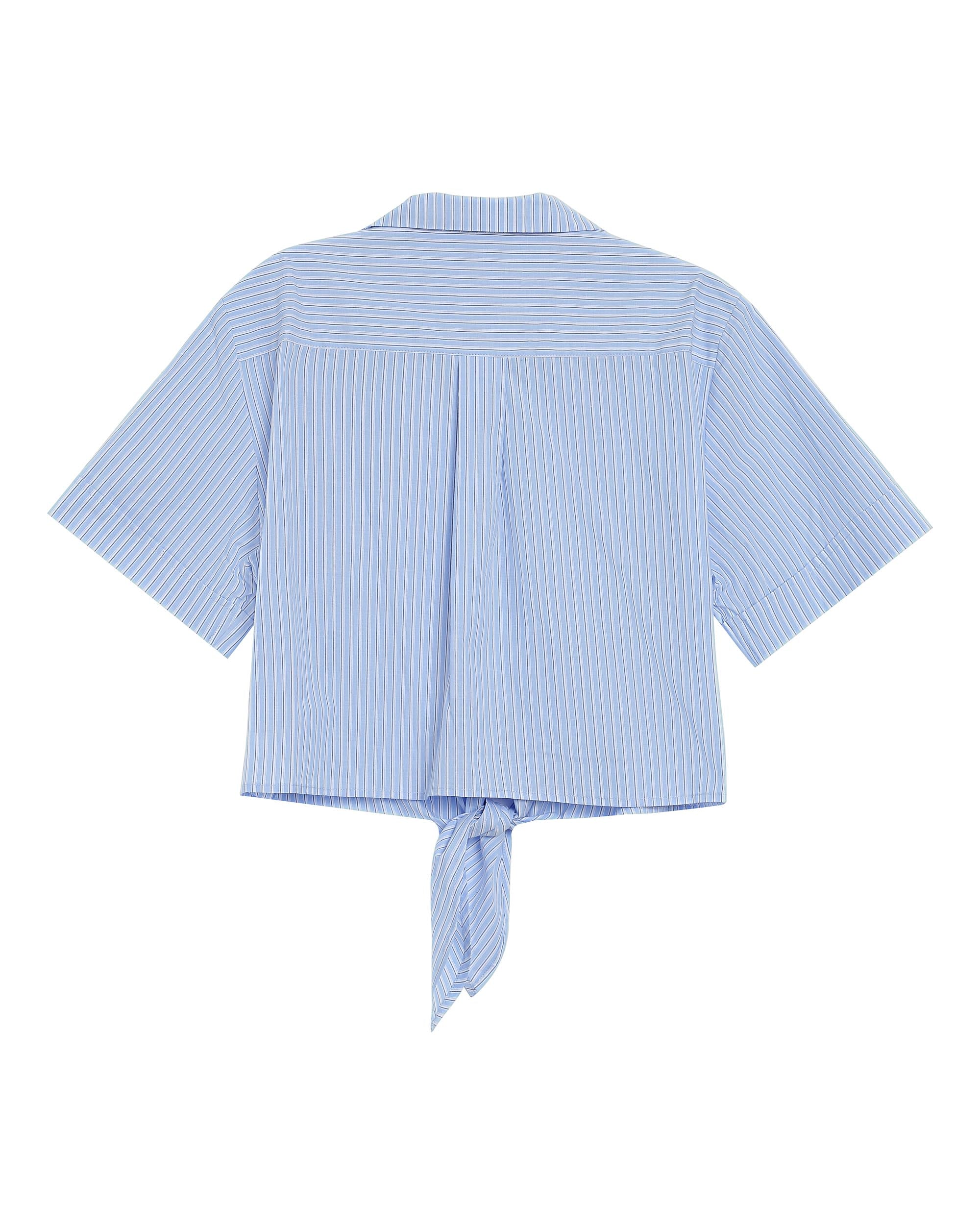 Striped cotton shirt bleu Ruth_13285