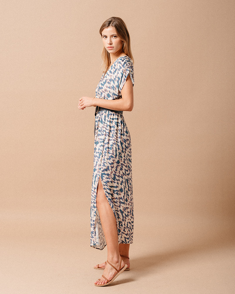 ROBE LONGUE BLEU MARINE