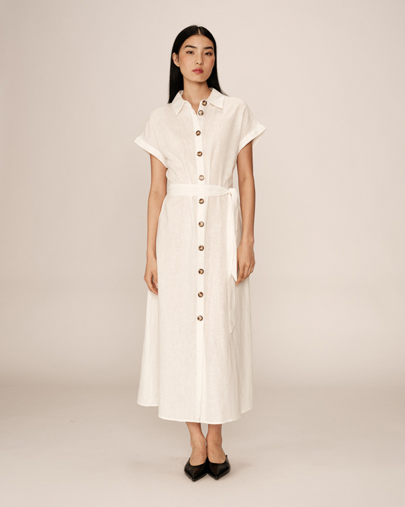 ROBE LONGUE ECRU PRUDENCE