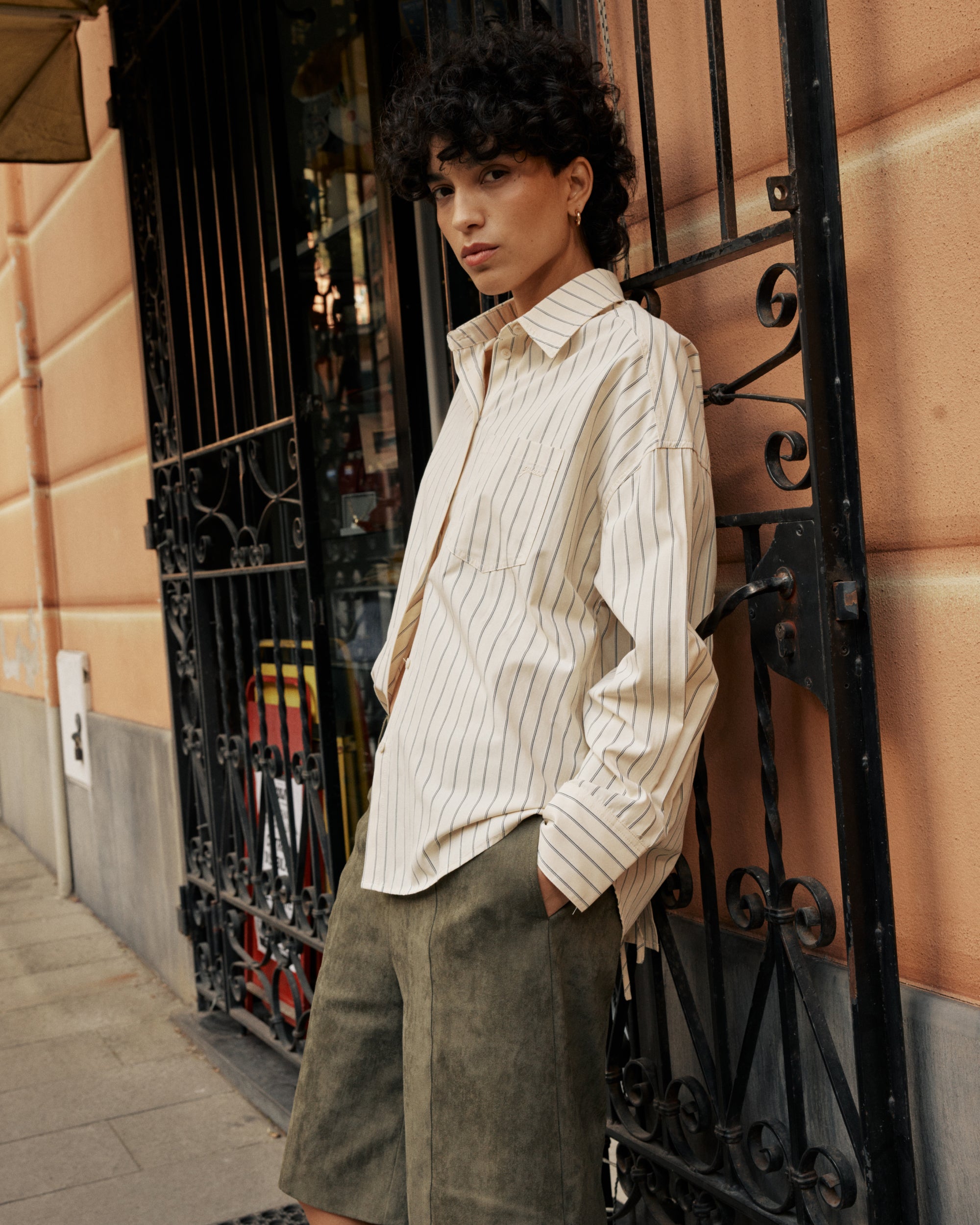 Chemise oversize vanille Valerie