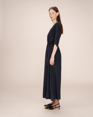 ROBE LONGUE MARINE MAUD