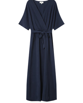ROBE LONGUE MARINE MAUD