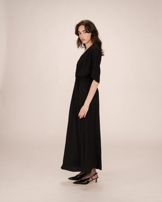 ROBE LONGUE NOIR MAUD