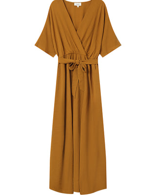 ROBE LONGUE OCRE MAUD