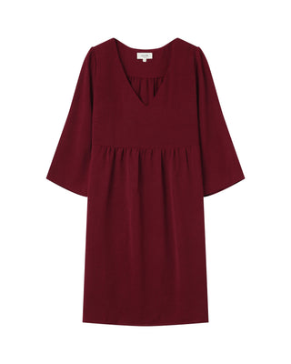 ROBE COURTE BORDEAUX SUSANA