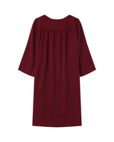 Short babydoll dress burgundy Susana