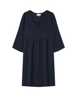Short babydoll dress navy Susana