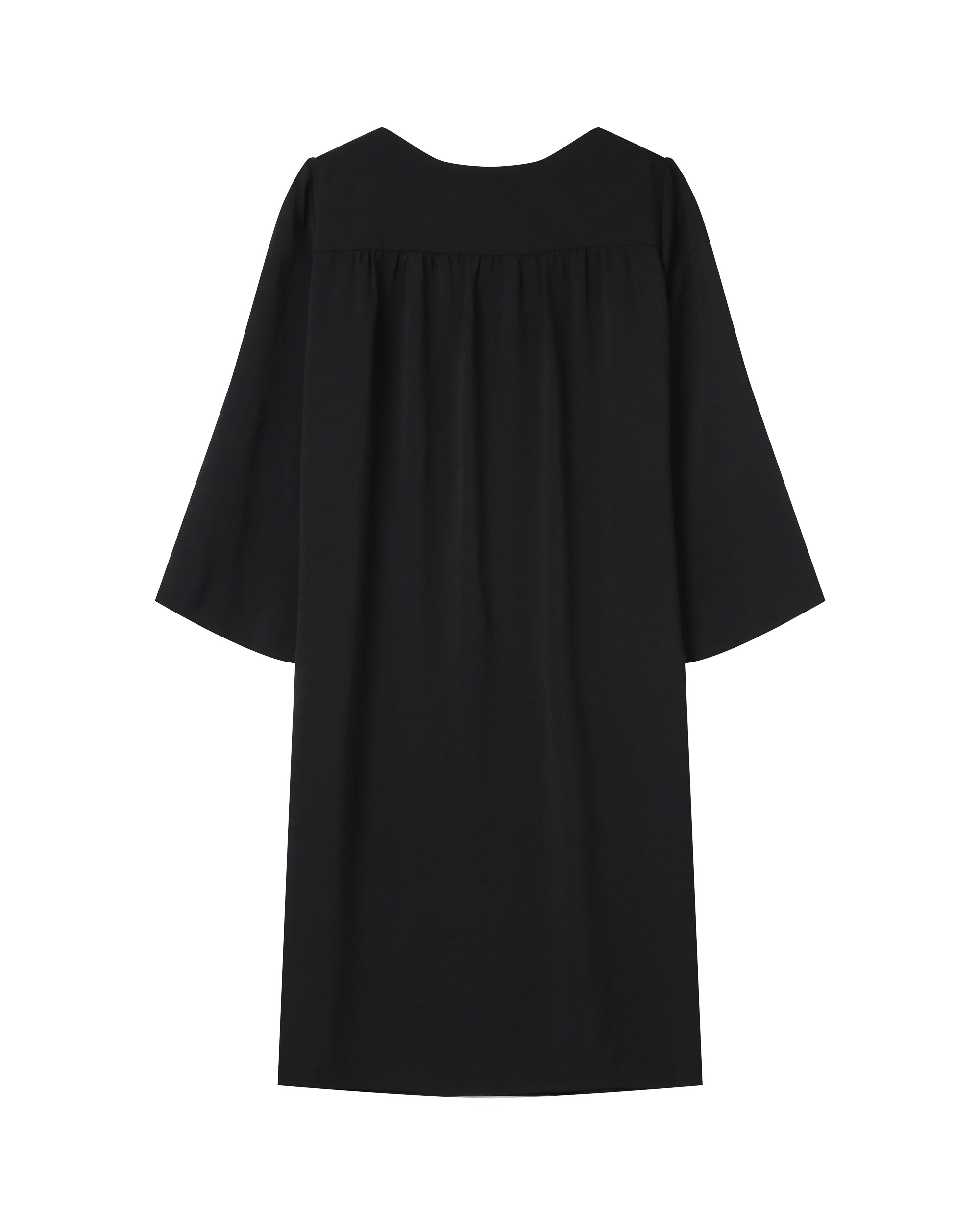 Short babydoll dress black Susana