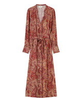 Robe longue bohÃ¨me terracotta Source