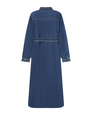 ROBE LONGUE MEDIUM BLUE SHANIE
