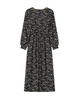 Robe longue a fleurs noir Superbe