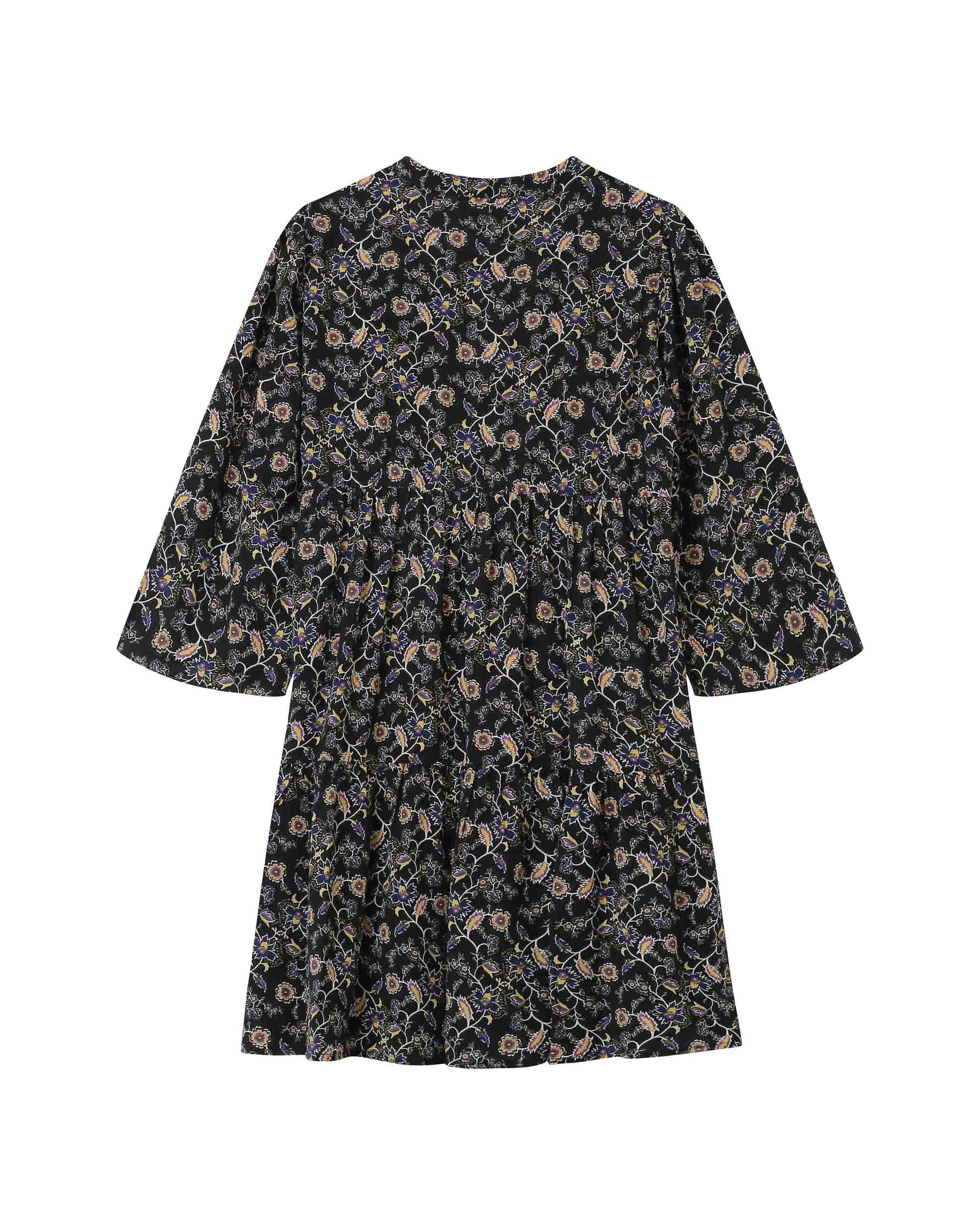 Short floral dress black Sirius