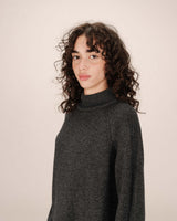 Short sweater dress anthracite Sandrine