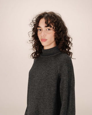 ROBE COURTE ANTHRACITE SANDRINE