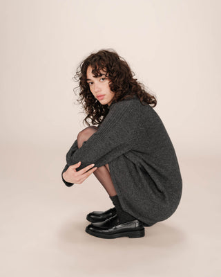 ROBE COURTE ANTHRACITE SANDRINE