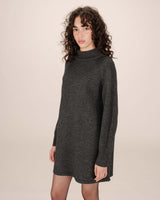 Short sweater dress anthracite Sandrine
